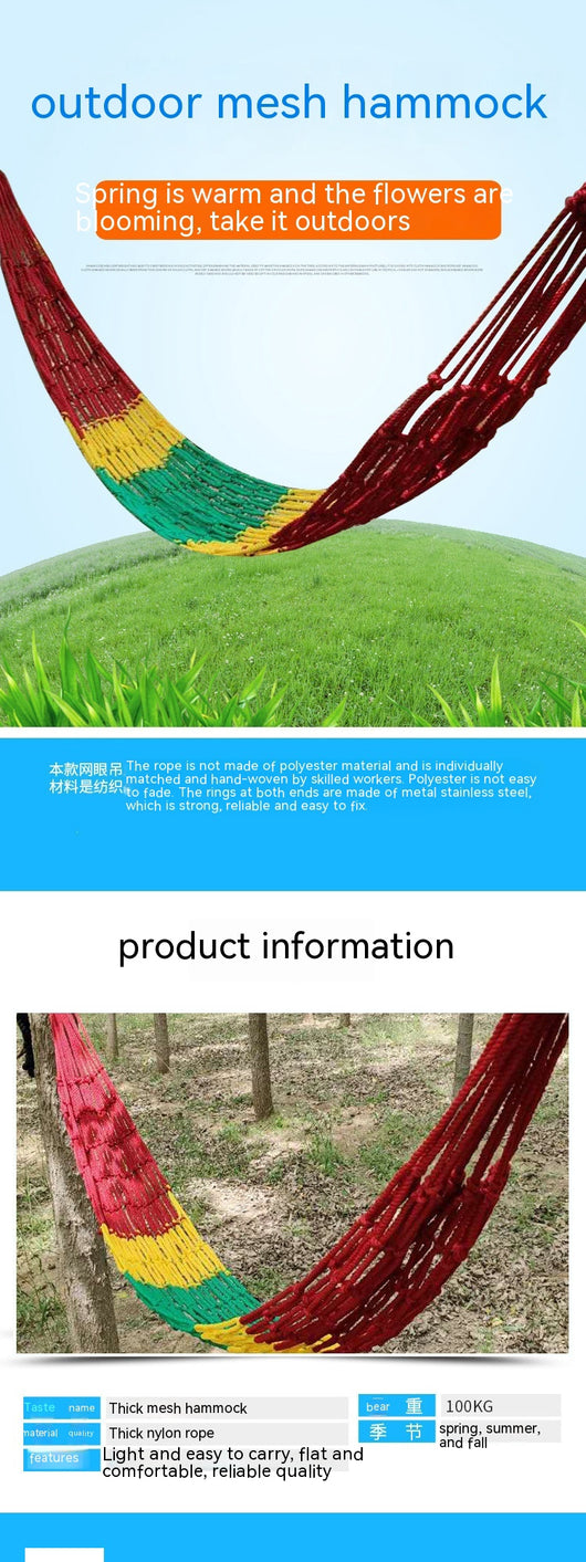 Hamaca de Malla Nylon para Exterior - Image 9