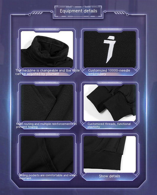 Suéter Pioneer Hombre Cuello Alto Pile Suelta Casual - Image 16