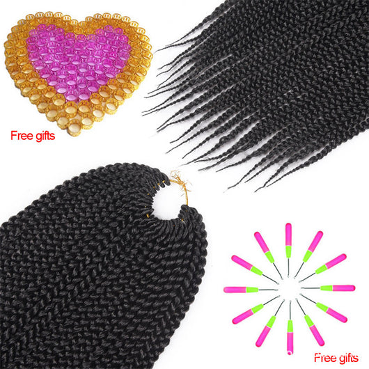 Extensiones de Cabello Trenzas Senegal Box Braids Crochet - Image 35