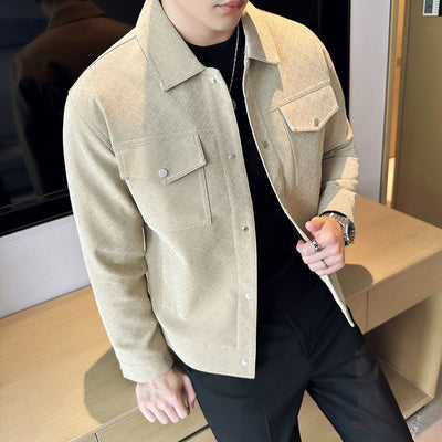 Chaqueta Casual con Solapas y Múltiples Bolsillos para Hombre - Image 13