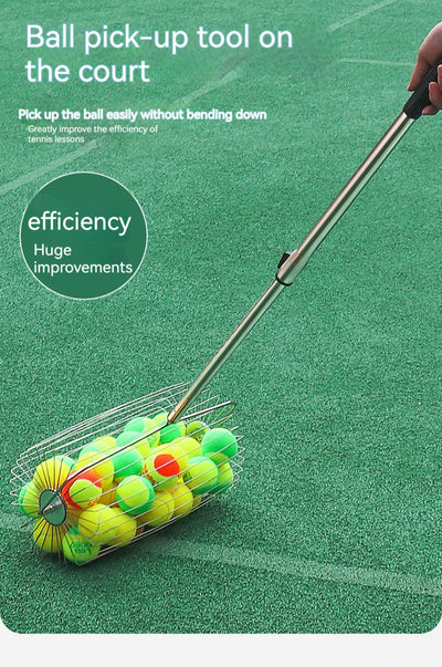 Recogedor de Pelotas de Tenis Acero Inoxidable Ajustable - Image 21