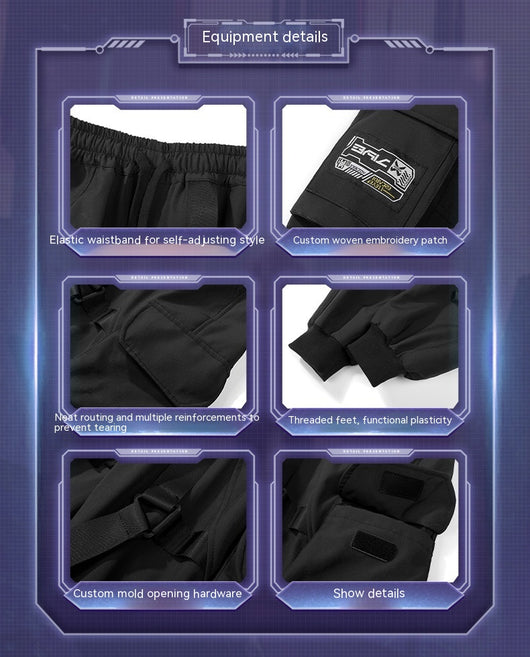 Pantalones de Trabajo Holgados con Múltiples Bolsillos - Image 10