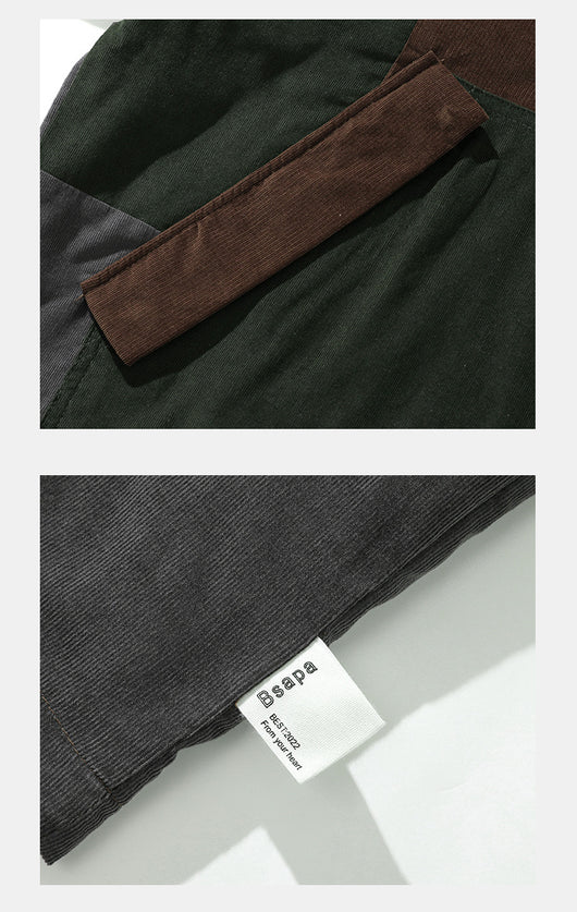 Chaqueta Hoodie de Montaña con Bloques de Color en Pana - Image 10