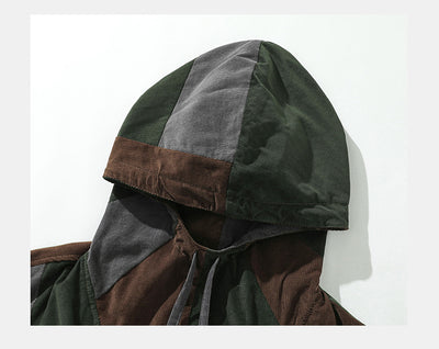 Chaqueta Hoodie de Montaña con Bloques de Color en Pana - Image 14