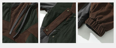Chaqueta Hoodie de Montaña con Bloques de Color en Pana - Image 16