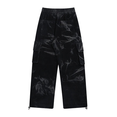 Pantalones Pana Casuales de Pierna Ancha con Múltiples Bolsillos - Image 10