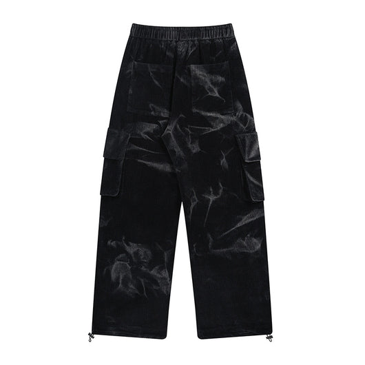 Pantalones Pana Casuales de Pierna Ancha con Múltiples Bolsillos - Image 10