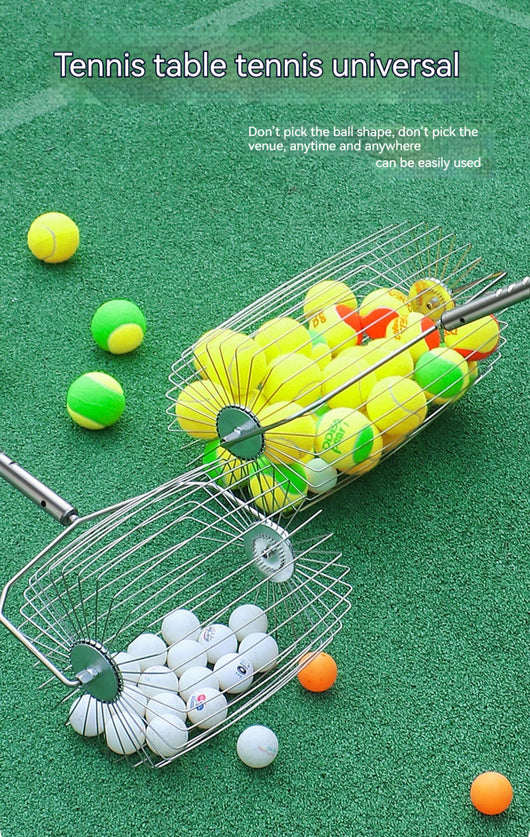 Recogedor de Pelotas de Tenis Acero Inoxidable Ajustable - Image 36