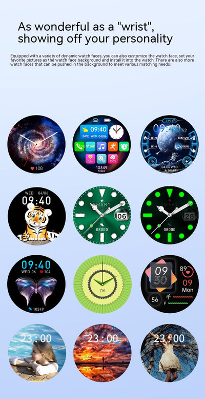 Reloj Inteligente KT60 con Pantalla HD Redonda, Llamadas Bluetooth y Pago sin Contacto - Image 19