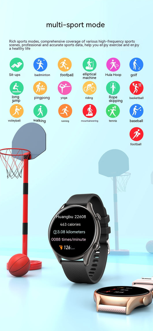 Reloj Inteligente KT60 con Pantalla HD Redonda, Llamadas Bluetooth y Pago sin Contacto - Image 20