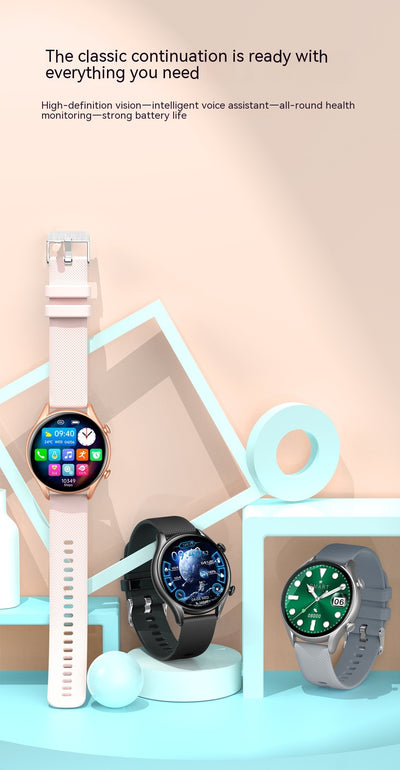 Reloj Inteligente KT60 con Pantalla HD Redonda, Llamadas Bluetooth y Pago sin Contacto - Image 24