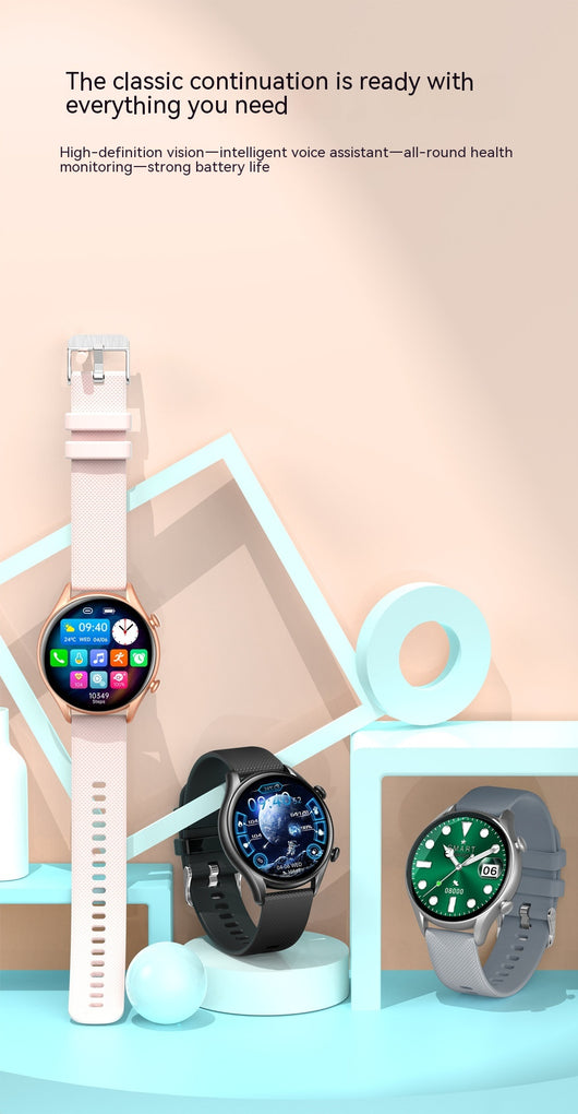 Reloj Inteligente KT60 con Pantalla HD Redonda, Llamadas Bluetooth y Pago sin Contacto - Image 24