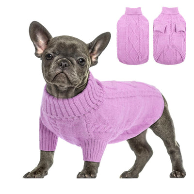 Suéter Tipo Cuello Alto para Perros - Ropa de Otoño e Invierno - Image 12