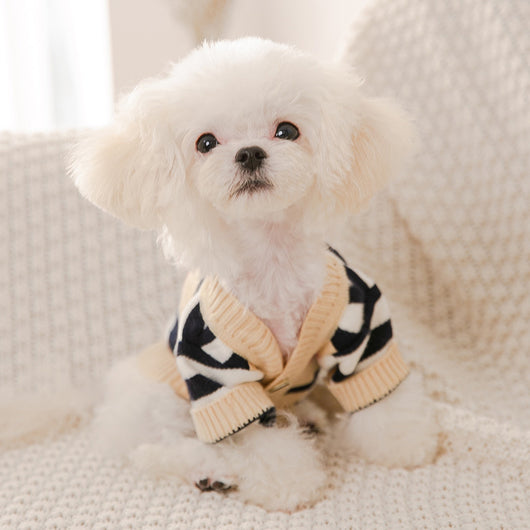 Cardigan Tejido a Rayas para Perros - Suéter Cómodo y Elegante - Image 9