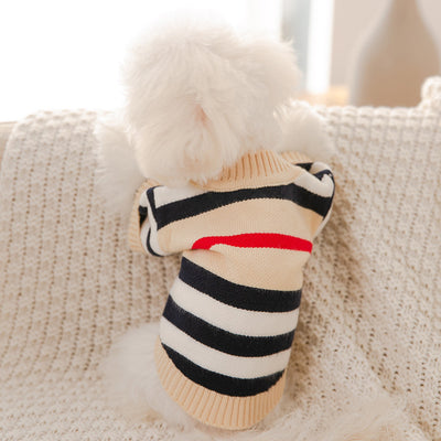Cardigan Tejido a Rayas para Perros - Suéter Cómodo y Elegante - Image 10