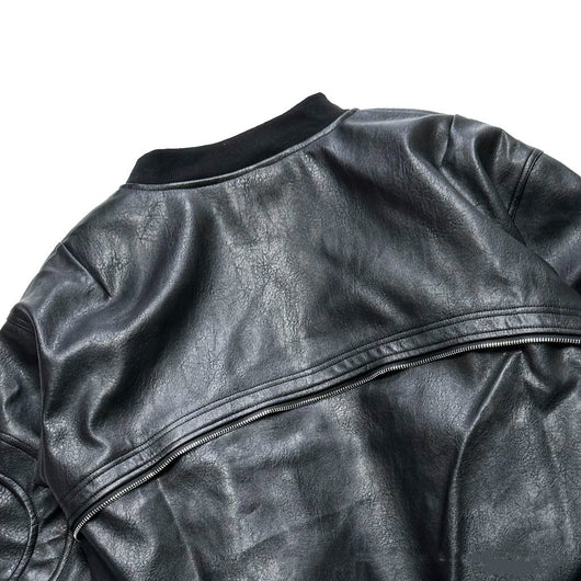 Chaqueta Acolchada de Cuero con Mangas Sueltas y Cierre - Corte Moderno - Image 17