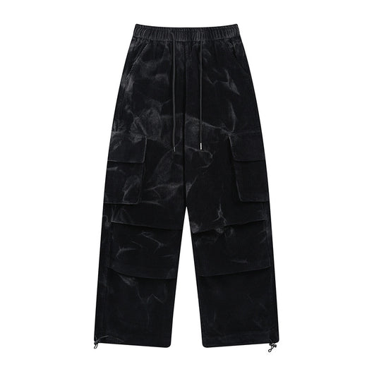 Pantalones Pana Casuales de Pierna Ancha con Múltiples Bolsillos - Image 15