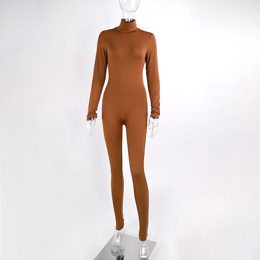 Jumpsuit de Yoga Térmico Ajustado con Forro Polar - Otoño e Invierno - Image 35