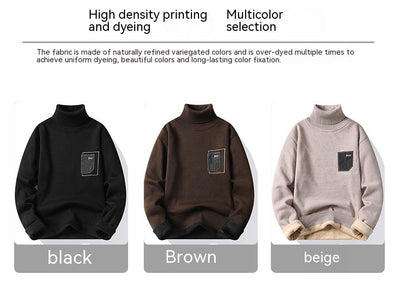 Suéter Holgado de Terciopelo Grueso para Hombre - Abrigo Cálido Invierno - Image 17