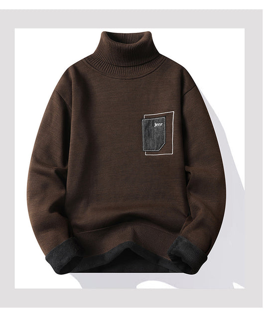 Suéter Holgado de Terciopelo Grueso para Hombre - Abrigo Cálido Invierno - Image 21