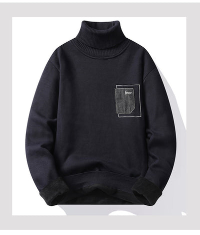 Suéter Holgado de Terciopelo Grueso para Hombre - Abrigo Cálido Invierno - Image 24