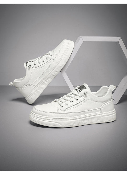 Zapatillas Deportivas Blancas Slip-On Transpirables con Suela Suave para Skateboard - Image 9