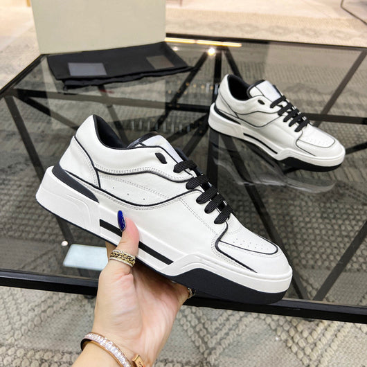 Zapatillas de Cuero Casual para Hombre - Sneakers de Invierno Transpirables con Cordones - Image 24