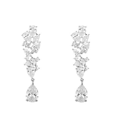 Conjunto de Collar y Aretes de Circonita para Novia - Image 16
