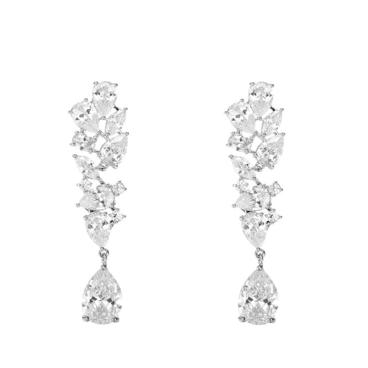 Conjunto de Collar y Aretes de Circonita para Novia - Image 16