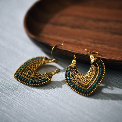 Aretes Tejidos en Forma de Corazón - Image 16