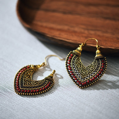 Aretes Tejidos en Forma de Corazón - Image 17