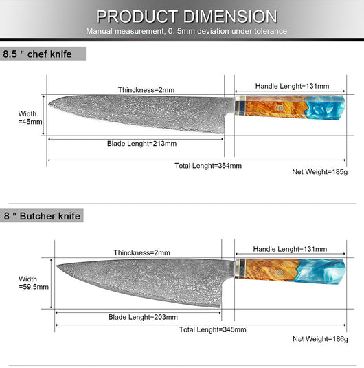 Cuchillo de Cocina Damasco Acero Inoxidable Premium - Image 17