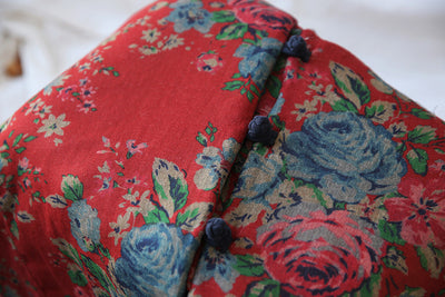 Abrigo Retro Floral de Algodón y Lino para Mujer - Estilo Vintage - Image 34
