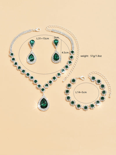 Conjunto de Joyería para Novia: Collar, Aretes y Pulsera - Image 6
