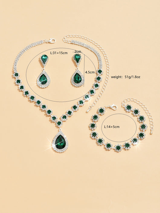 Conjunto de Joyería para Novia: Collar, Aretes y Pulsera - Image 6
