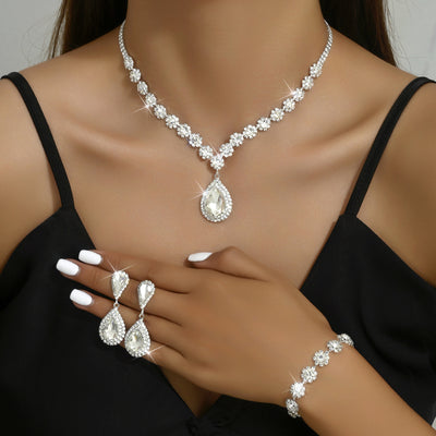 Conjunto de Joyería para Novia: Collar, Aretes y Pulsera - Image 7
