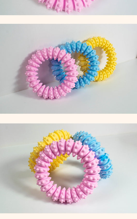 Anillo de Espuma Anti-Mordida para Masticar - Juguete Molar para Perros - Image 21