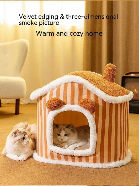 Cama Térmica Cerrada para Gatos - Refugio Cálido Otoño e Invierno - Image 47