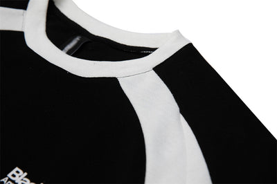 Camiseta Suelta de Cuello Redondo con Letra - Manga Corta - Image 22