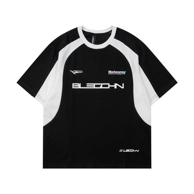 Camiseta Suelta de Cuello Redondo con Letra - Manga Corta - Image 27