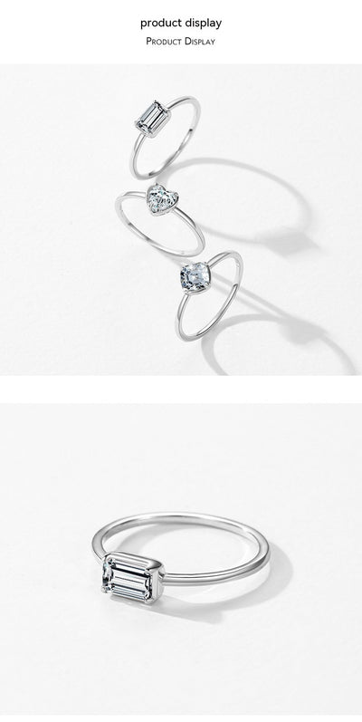 Anillo de Compromiso Corazón en Plata de Ley 925 - Image 5