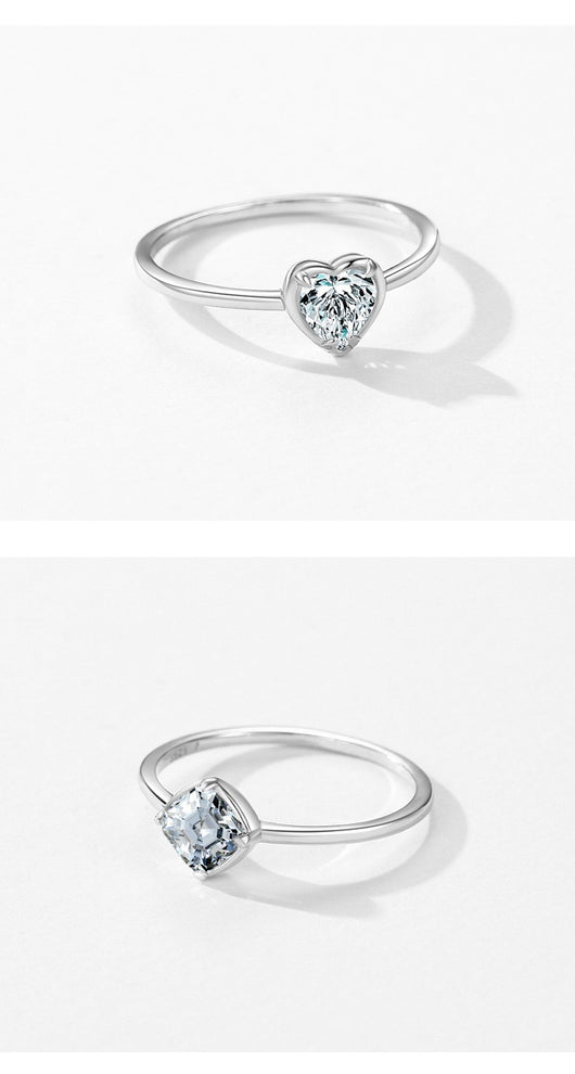 Anillo de Compromiso Corazón en Plata de Ley 925 - Image 11