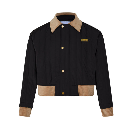 Chaqueta de Algodón con Diseño Patchwork de Contraste - Image 18