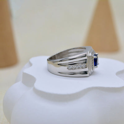 Anillo de Plata Esterlina 925 con Gema Azul - Elegancia Versátil para Mujer - Image 19