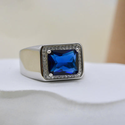 Anillo de Plata Esterlina 925 con Gema Azul - Elegancia Versátil para Mujer - Image 20