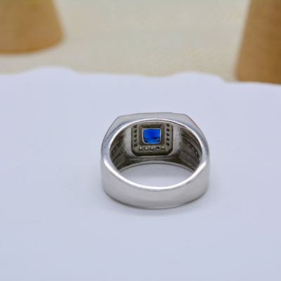 Anillo de Plata Esterlina 925 con Gema Azul - Elegancia Versátil para Mujer - Image 21