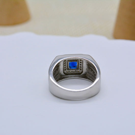 Anillo de Plata Esterlina 925 con Gema Azul - Elegancia Versátil para Mujer - Image 21