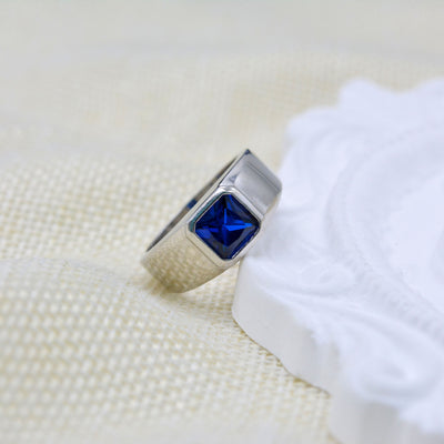 Anillo de Plata Esterlina 925 con Gema Azul - Elegancia Versátil para Mujer - Image 22