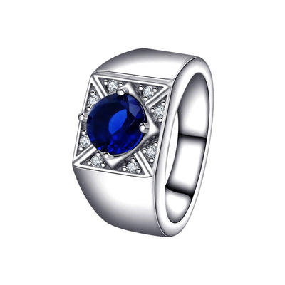 Anillo de Plata Esterlina 925 con Gema Azul - Elegancia Versátil para Mujer - Image 26
