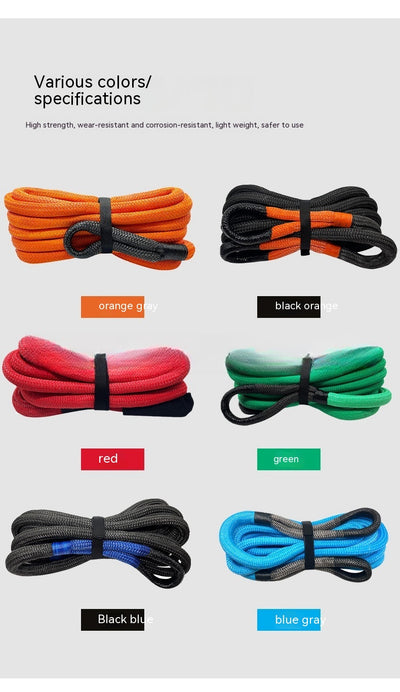 Cuerda de Remolque Polimérica con Grillete Suave - Sistema de Tracción para Vehículos Todo Terreno - Image 26